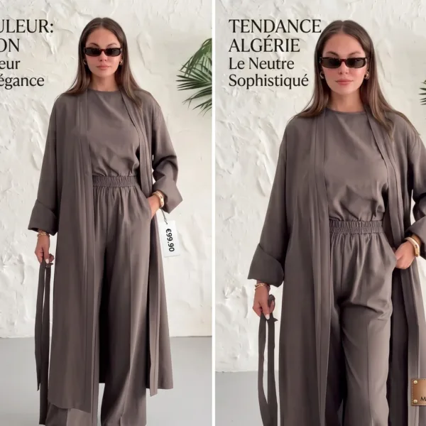 Style Moderne طقم محتشم ومريح 3 قطع ملائم للخروجات والمناسبات