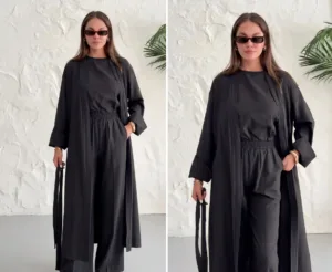 Style Moderne طقم محتشم ومريح 3 قطع ملائم للخروجات والمناسبات