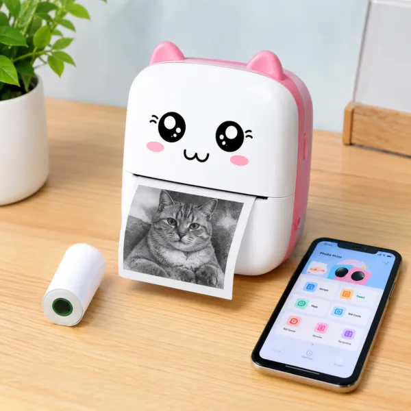 🖨️ طابعة حرارية صغيرة ومحمولة – Petite Imprimante Thermique Portable